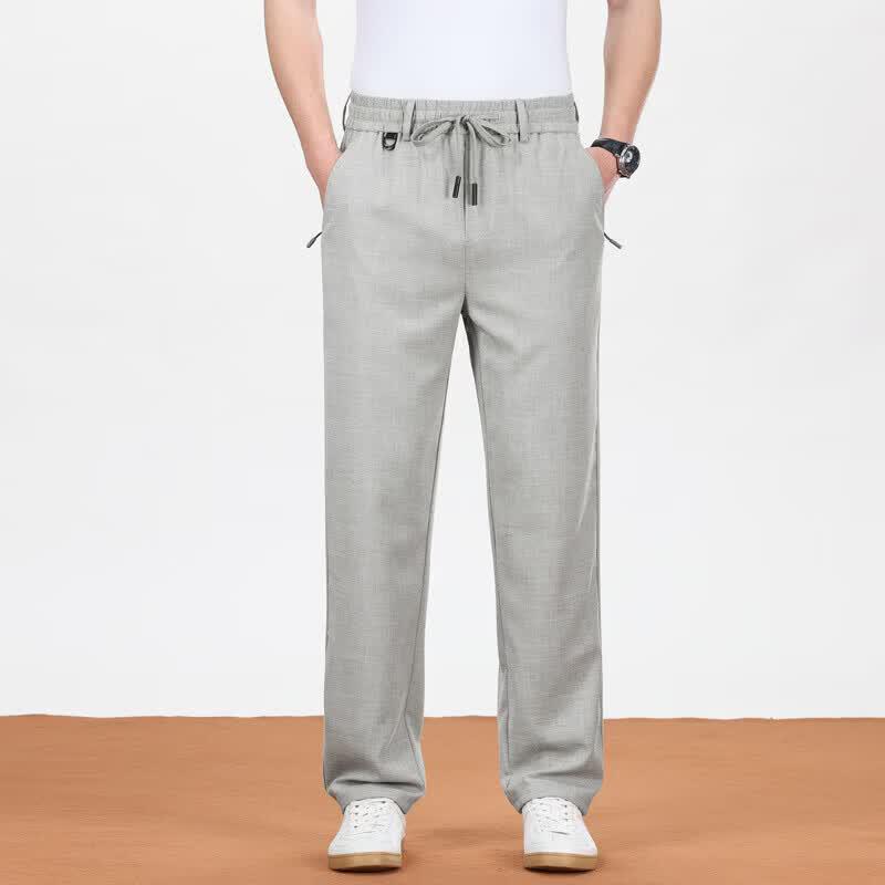 Pantalones Casuales de Pierna Recta para Hombre VEE KELLEN de Mezcla de Lyocell