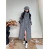 Classic and Fashionable Single-breasted Double-sided Cashmere Coat for Women, Autumn and Winter Style, Slimming Hepburn Style Woolen Coat