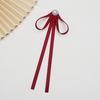 Business Ribbon Brooches Imitation Pearl Cravat Elegant JK Bow Tie  Shirt Accessory
