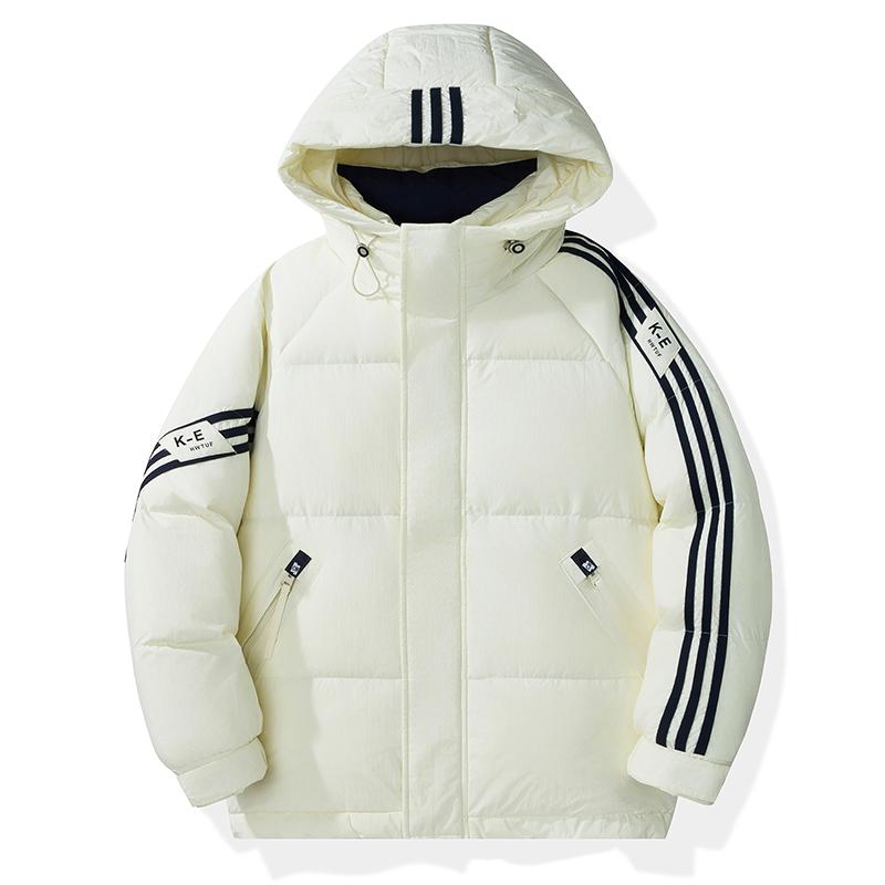 Winter Down Jacket Men's Casual Hooded Down Jacket Sports Down Jacket