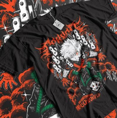 Anime My Hero Academia Bakugo Black T-Shirt Unisex T-Shirt