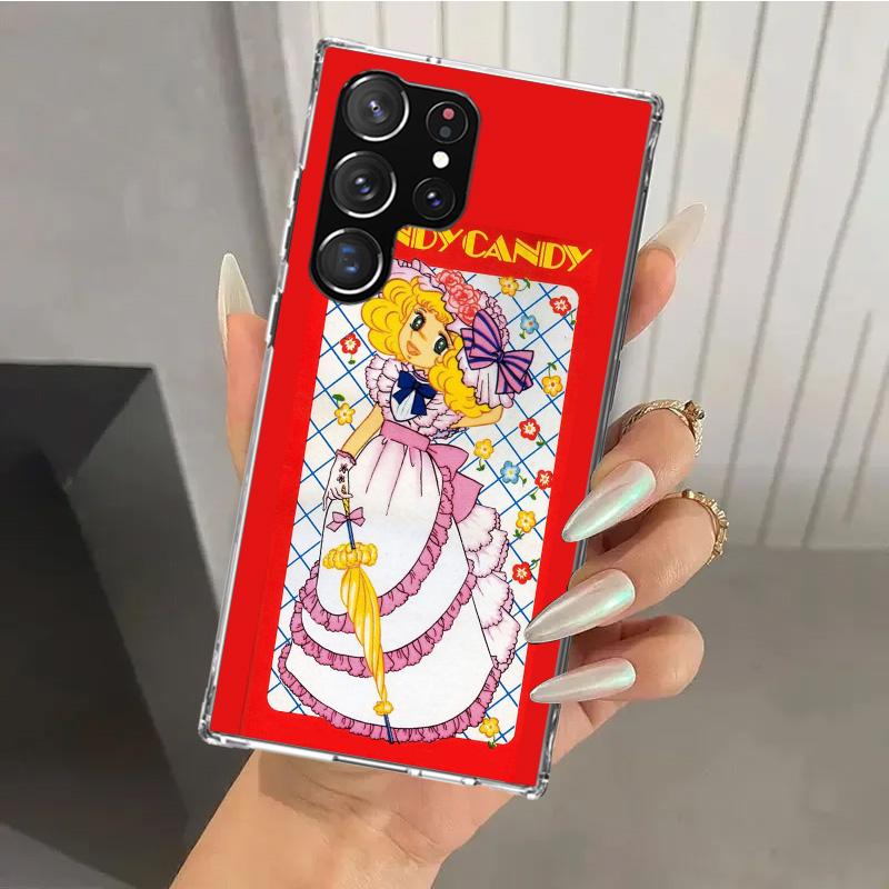 Anime Candy Phone Case for Samsung Galaxy S26 S24 S23 Ultra S25 Edge S22 S21 Plus S20 FE + Soft Print Shell Funda Galaxy S25 S24