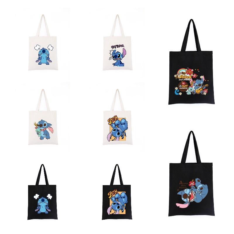 Cute And Spacious Cartoon Canvas Shoulder Bag For Daily Shopping