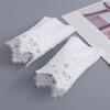 Polsini Ricamati a Fiore Maniche a Braccio Design Arricciato Maniche Multiuso Maniche Decorative per Outfit da Ufficio Casual