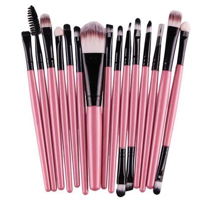 15 pcs/Sets Eye Shadow Foundation Eyebrow Lip Brush Makeup Brushes Tool PK