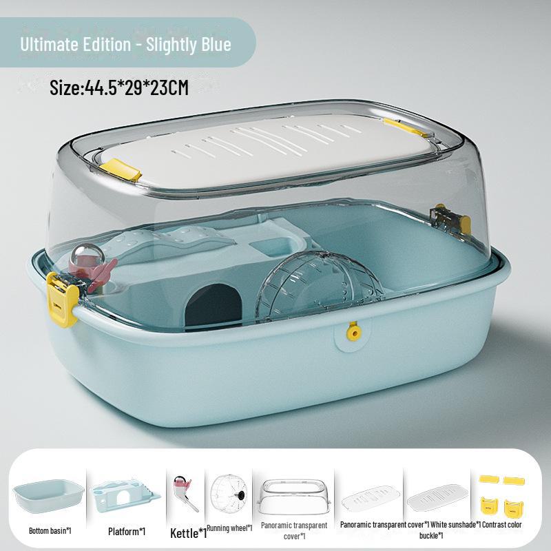 Acrylic Skylight Hamster Cage Castle - Indoor Full Set