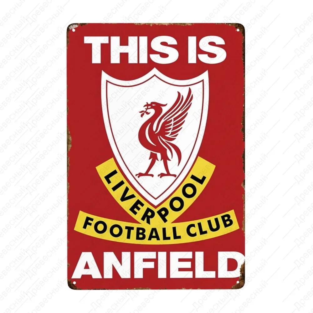 

Liverpool Vintage Tin Sign, Cafe Bar Nightclub Logo Plaque 20x30cm
