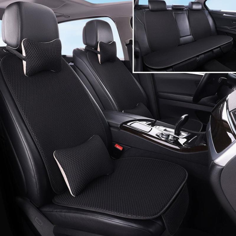 Universal Car Seat Covers for Summer Breathable Front Rear Seat Cushions Comfortable Interior for Most 5 Seat Cars