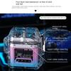 New Transparent Shell Waterproof and Windproof Ignition Flashlight TYPE-C Fast Charging COB Lighting Outdoor Camping Gift