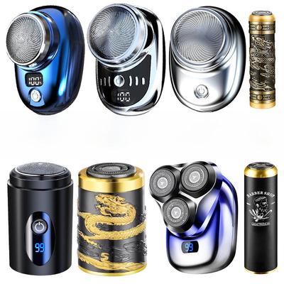 Rechargeable Cross-Border Men's Electric Shaver - Portable Razor with Three Blades for a Super Clean Shave.