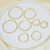 Sterling Silver/Gold Plated Zircon Hoop Earrings, Lightweight & Hypoallergenic, Compatible with Women (30–70mm)