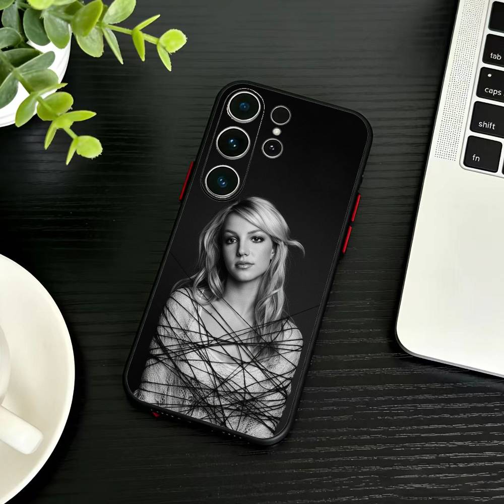 J-Singer B-Britney Spears Phone Case For Samsung S26,S25,S24,S23,S22,S21,S20,Ultra,Plus,FE Black Soft Cover