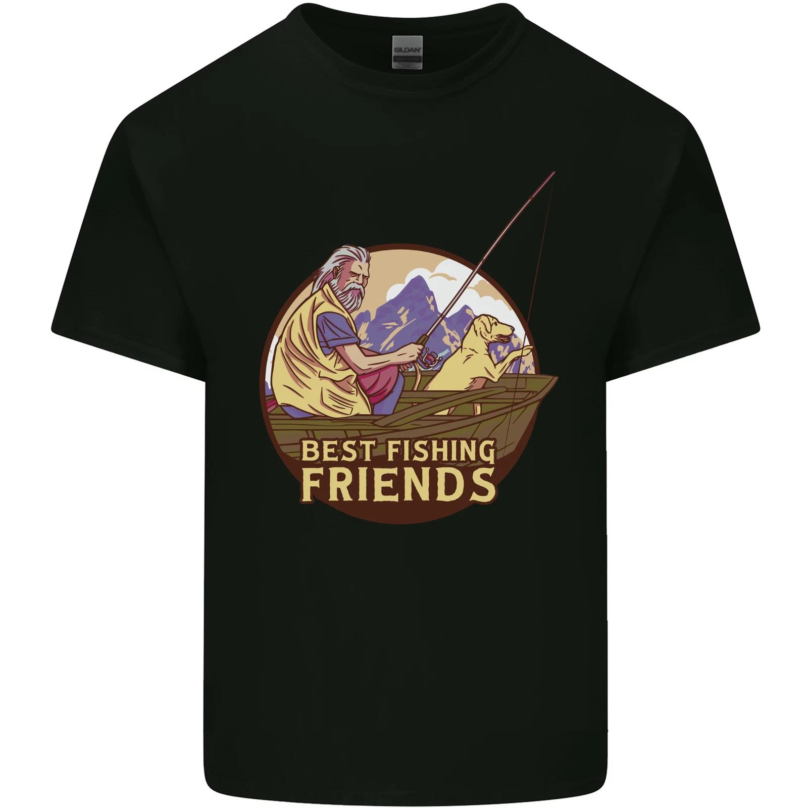 

Fishing Dog Fisherman s Best Friend Kids T-Shirt Childrens 2XL