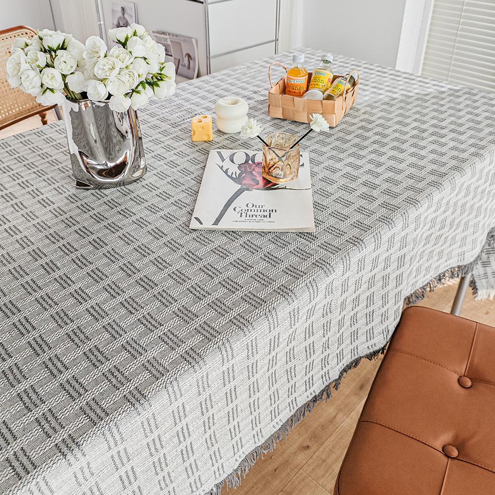 Cream French Lace Tablecloth Coffee Table Cover Cloth High-End Living Room Square Tablecloth Table Cloth Table Cloth Tablecloth