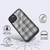 White Black Plaid Print Phone Case For IPhone 16 15 14 13 Pro Max 11 12 Mini Alex Mirror For Magsafe Wireless Charging Cover