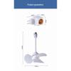 Compact Energy-Saving Cyclone Fan with Expandable Blades and Brushless Motor