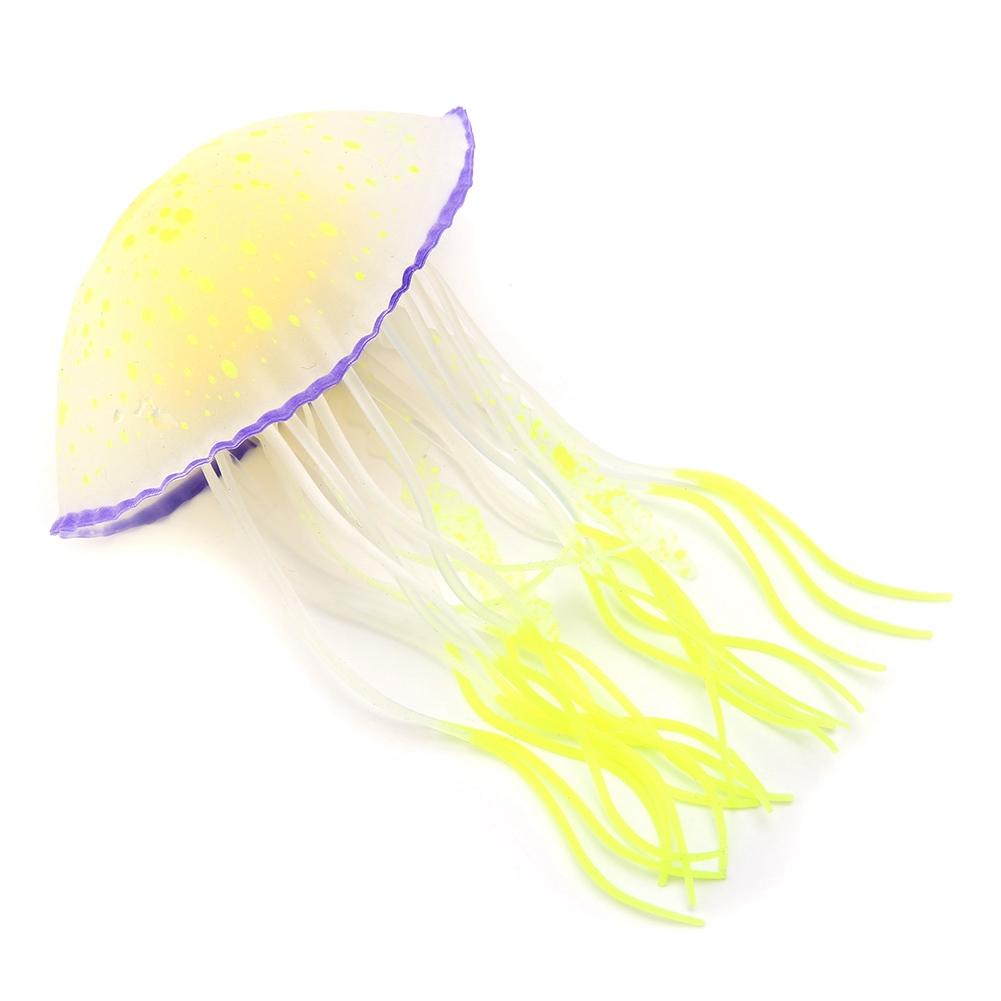 Aquarium Simulation Silicone Artificial Jellyfish Fish Tank Decoration Ornament