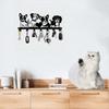Vintage Metal Dog Wall Decor Waterproof Peel Stick Removable Art Cute Pet Lover Gift