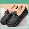 Moccasin Platform Winter Womens Casual Snow Boots With Faux Fur Lined Antislip Pu Leather Walking Shoes Slippers For Women Warm Outdoor Ankle Boots