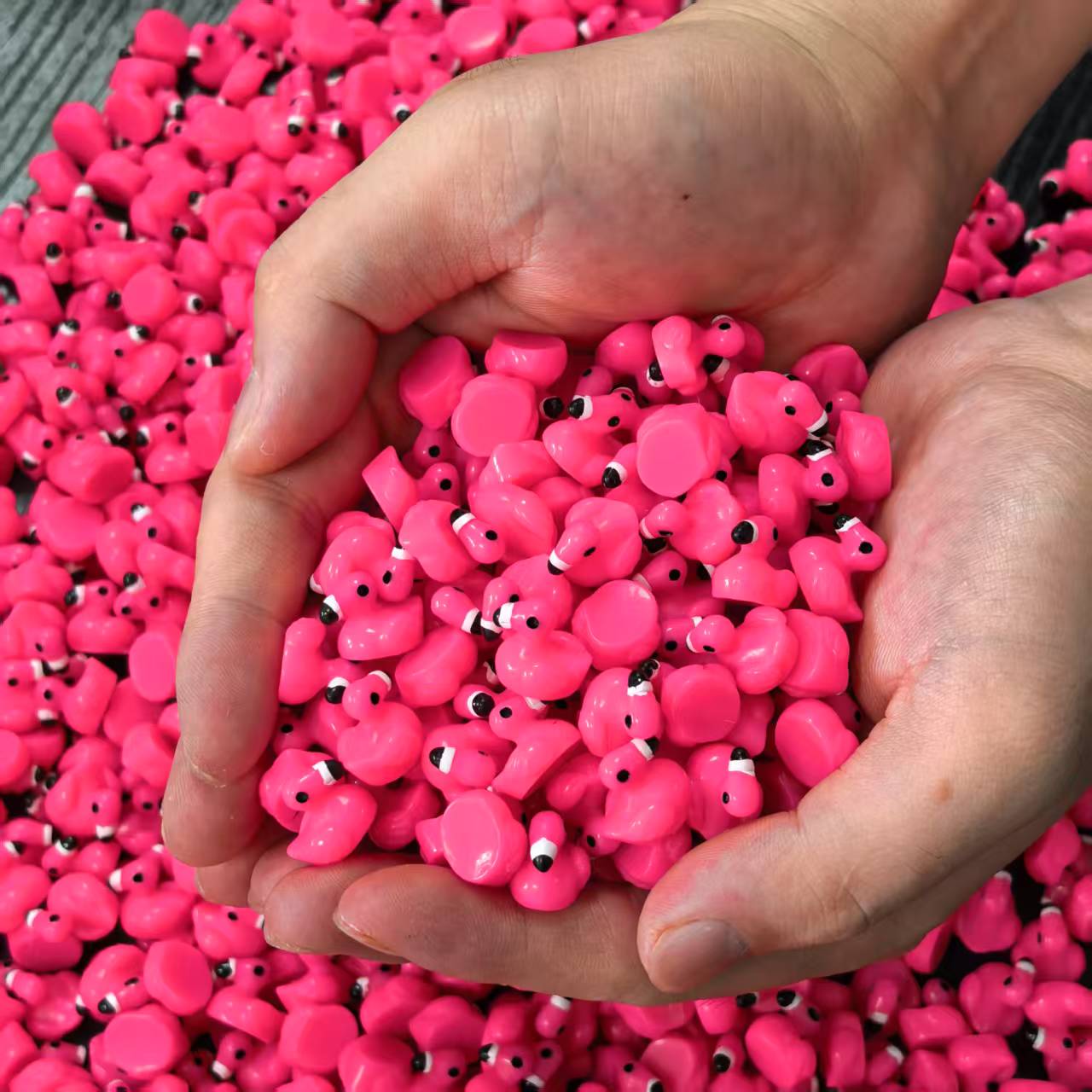 

50Pcs Luminous Flamingo Ornaments Micro Landscape Christmas Diy Resin Garden Decor Itemation Outdoor Lawn Yard Garden Accessories 50pc