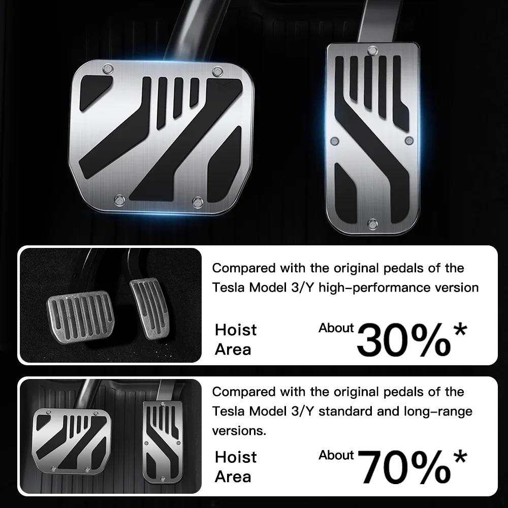 NEW Car Foot Pedals Cover Non-Slip Cover Accelerator Pedal Brake Pedal Cover For Tesla Model 3 Highland Y Juniper