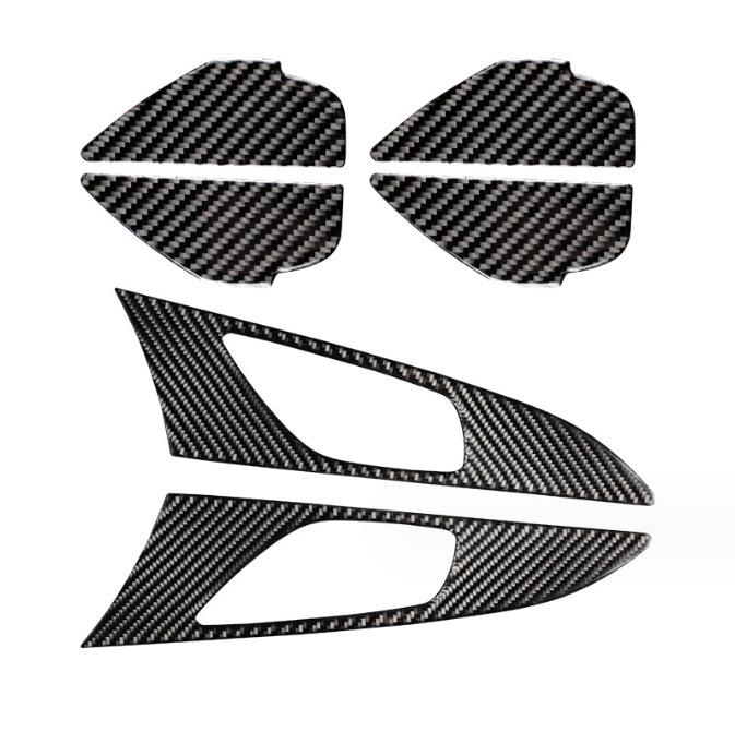Mazda 3 Axela Interior Door Handle Bowl Carbon Fiber Sticker Set