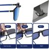 Vivibee Occhiali da Sole da Pesca da Uomo Clip-on a Specchio Blu Occhiali Polarizzati Uv400 da Donna Quadrati Visione Notturna Guida Occhiali da Sole