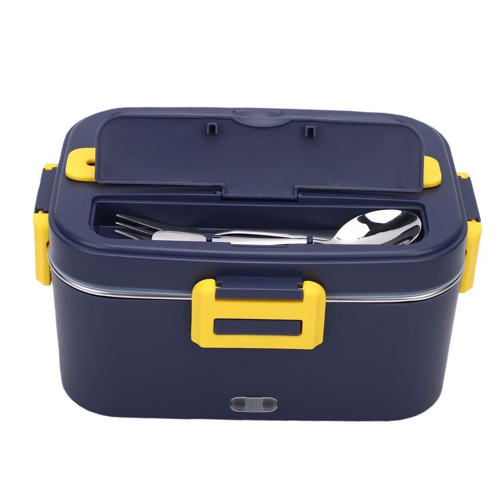 Electric Lunch Box Portable Lunch Warmer Stainless Steel Food Container Leakproof for Car Home Office Use Purple Yellow