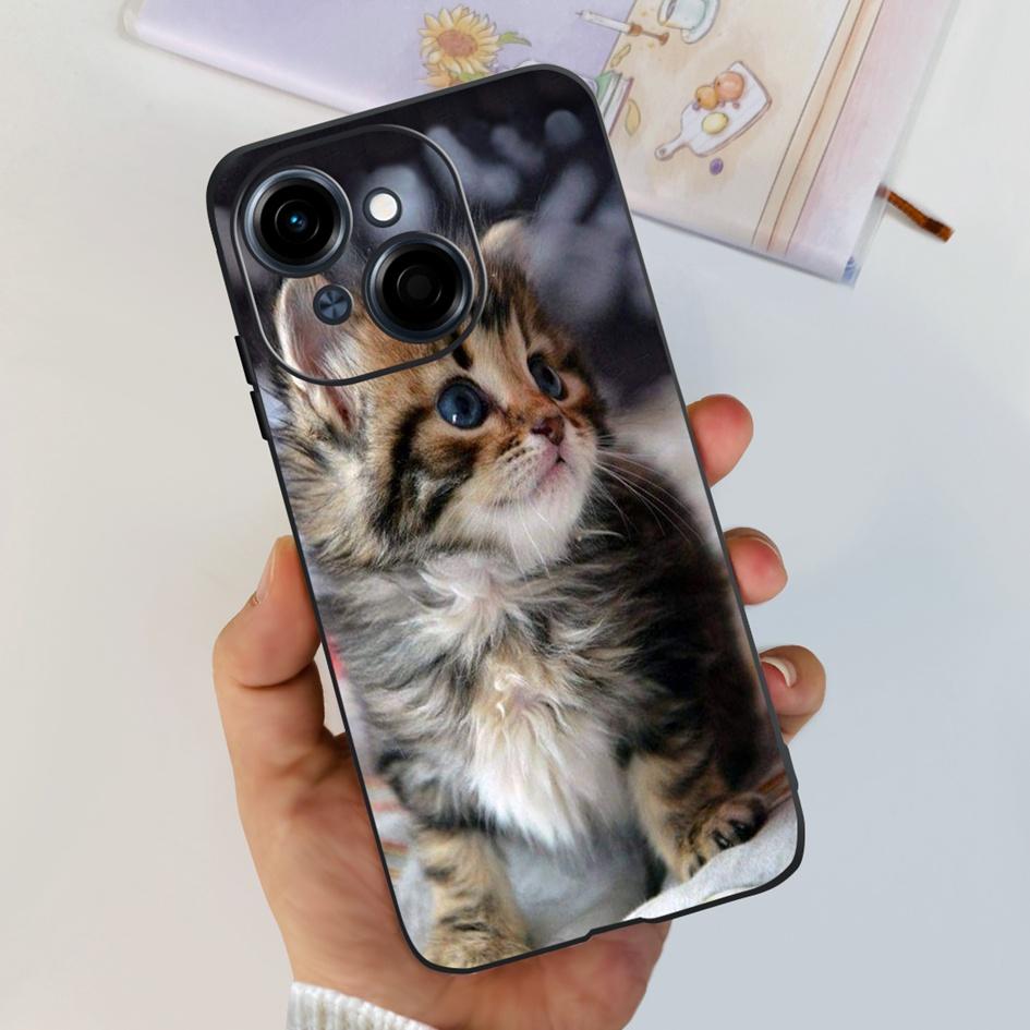 For Phone Case Tecno Spark Go 1 Cover 2024 Popular Flower Soft Silicone Back Protective Cover For Tecno Spark Go 2025 Pop 9 Etui