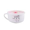 ZISIZ Large Capacity Cartoon Ceramic Noodle Bowl