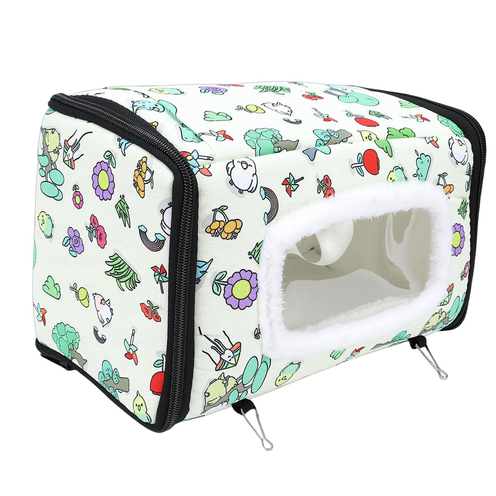 

Winter Warm Bird House Cotton Hanging Hammock Bird Sleeping Bed Cage for Budgies Parakeets Cockatiels L L