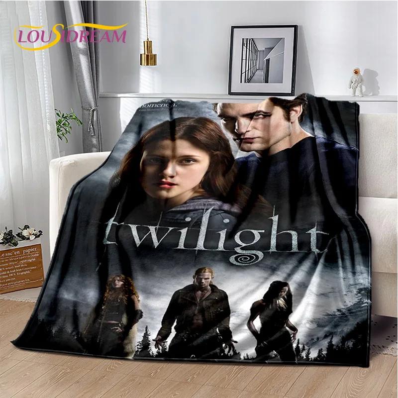 Sága Stmívání Edward Bella Filmová měkká deka, Měkká přehozová deka pro domácí ložnici postel pohovku piknik cestování Kryt dětský dárek