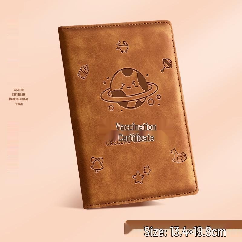 Zodiac Leather Vaccine & Birth Certificate Protective Cover 2025