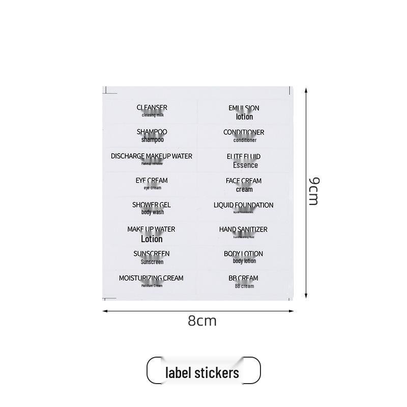 Tragbare Kosmetik-Reisetaschen mit Düsen für Reinigungsmittel, Duschgel und Lotion