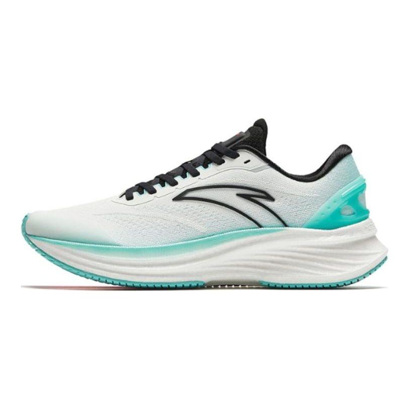 Anta Round Toe Lace-Up Trendy Versatile Shock Absorbing Wear-Resistant Low-Top Running Shoes Men sneaker White Blue Black 112415582-1