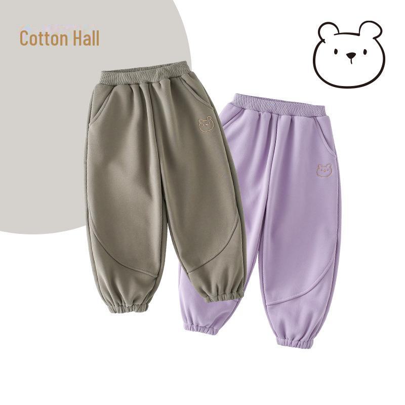 Baumwollhose Kinder Plus Samt Winterhose, Herbst/Winter Sporthose für Jungen und Mädchen