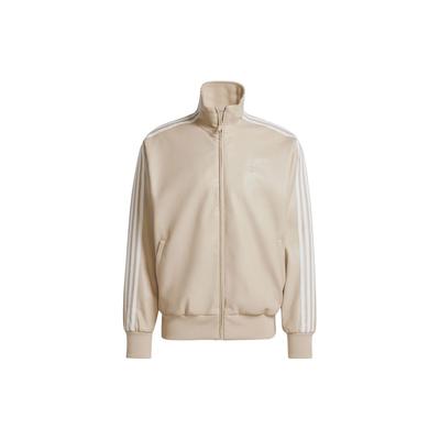 Firebird Adicolor Three Stripes Synthetic Fabric Loose Jacket Asia Sizing 'Beige' Men's IZ4036