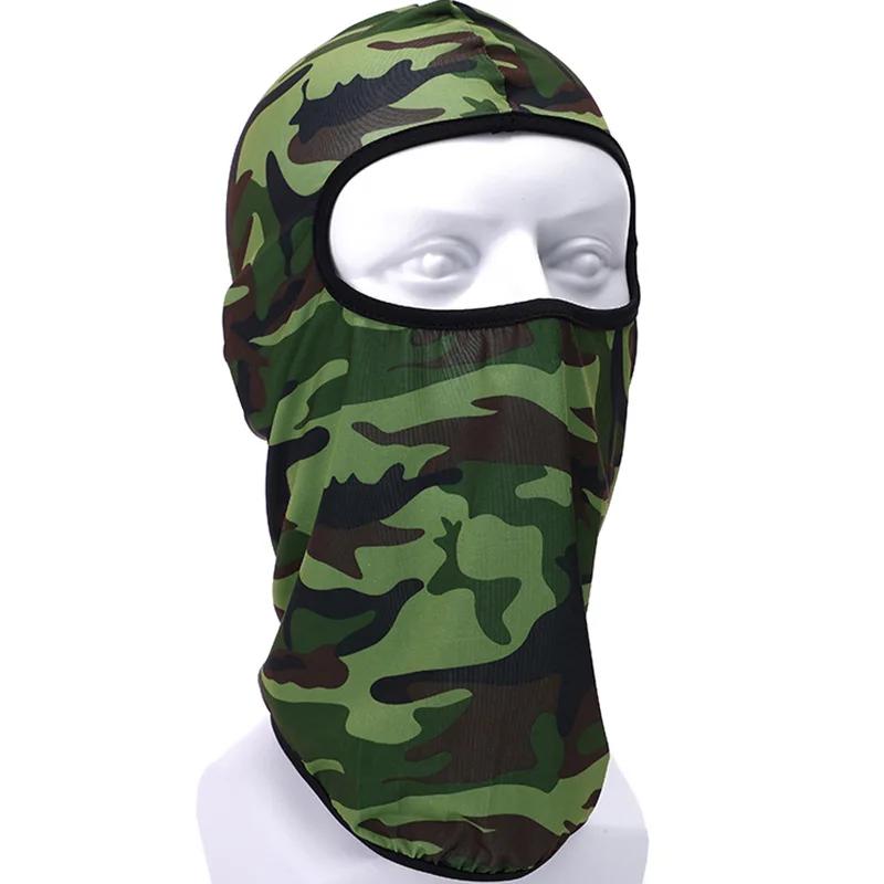 Camouflage Balaclava Full Face Cycling Mask Quick Dry Outdoor Road Bike Helmet Scarves Liner Caps Mtb Cycling Uv Protection Cap