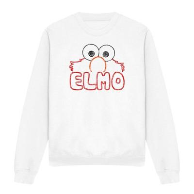 Sesame Street Unisex Adult Elmo Letters Sweatshirt