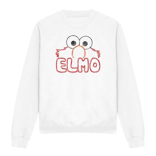 Sesame Street Unisex Adult Elmo Letters Sweatshirt