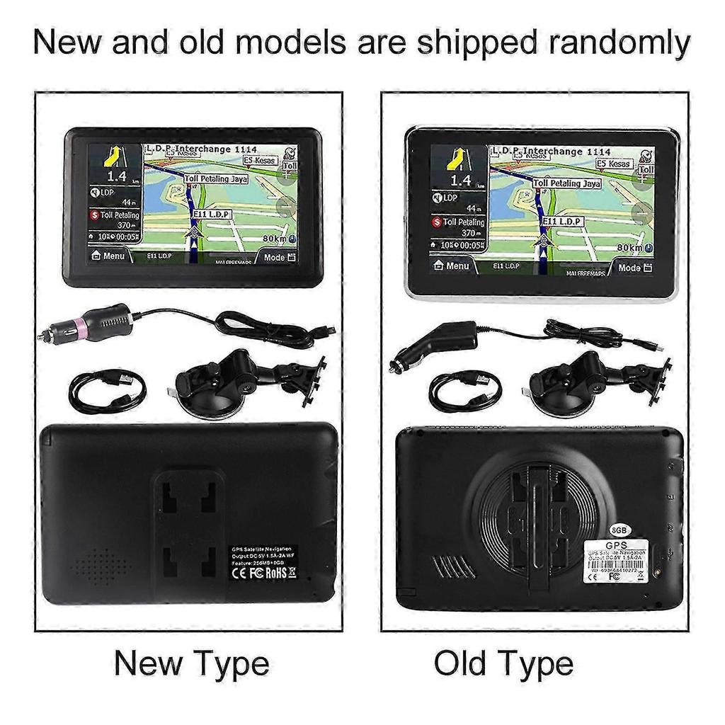 Universele 5" Touchscreen Auto GPS Navigator Q5 8GB Zwart DDR256M yaoy