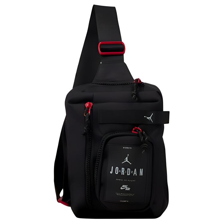 New Jordan Polyester Sling Bag, Shoulder Bag, Crossbody Bag Regular Unisex Black MA0839-023