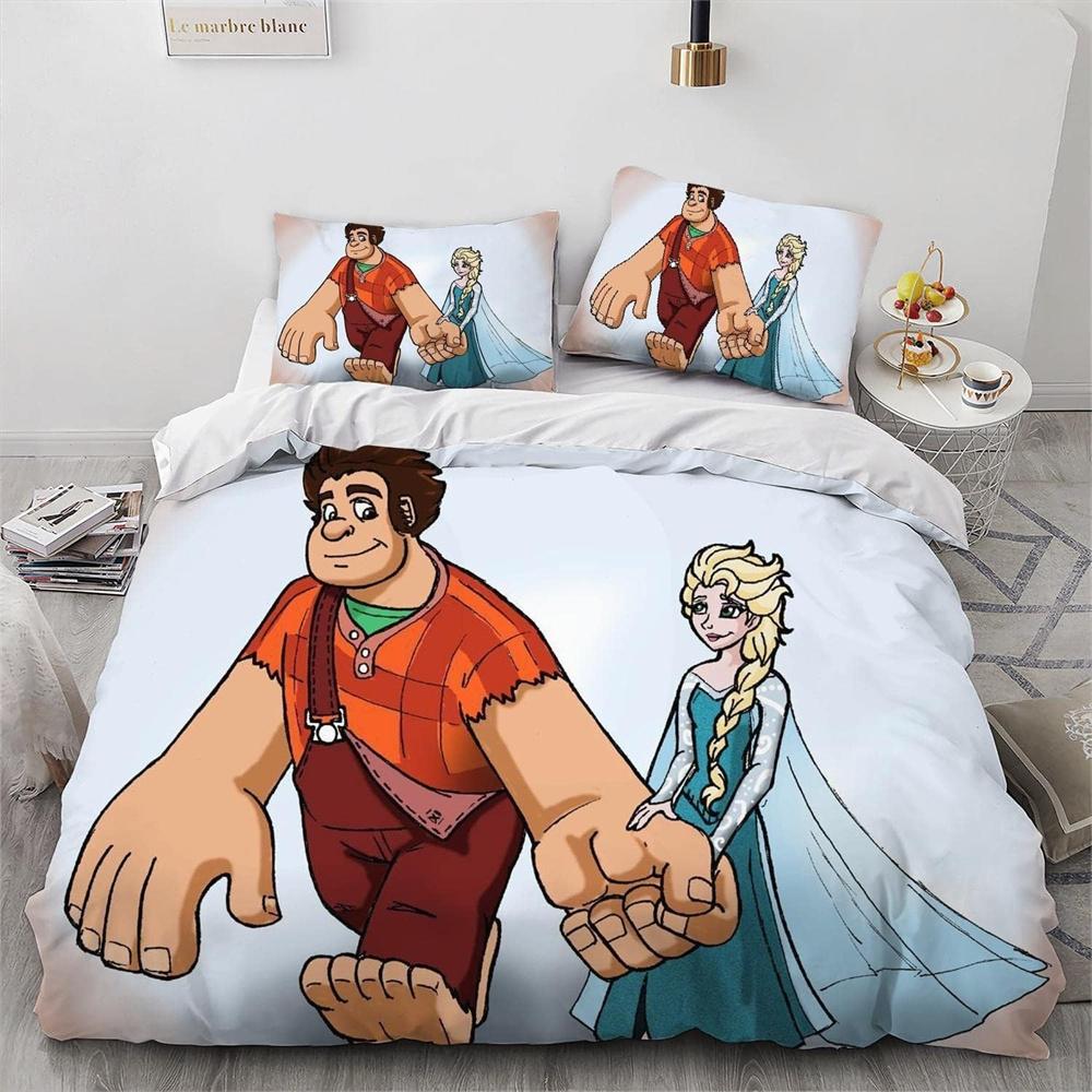 Wreck-It Ralph Bedding Set 3D Printing Duvet Cover Anime Bedding Sets With Pillowcase