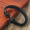 2026 Men's Anchor Bracelet Vintage Woven Leather Rope Multilayer Leather Bracelet