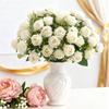 Artificial Flowers Ten Head Silk Rose Bundle Scrapbook Valentine's Wedding Outdoor Garden Party Room Vase Table Decora Diy Gifts