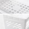 1PC PP Desktop Double Layer Storage Rack Rectangular White Organizing Student Desk Office Cosmetics Stationery Drawer Organiser