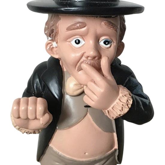 Gentleman Shape Tissue Rack Decorative Functional Toilet Paper Stand Storage Display Sculpture Resin Garden Ornament