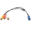 Car RCA Female Audio Video AV-In Cable Wire For Toyota Headunit 6Pin Blue A/V Port 3040