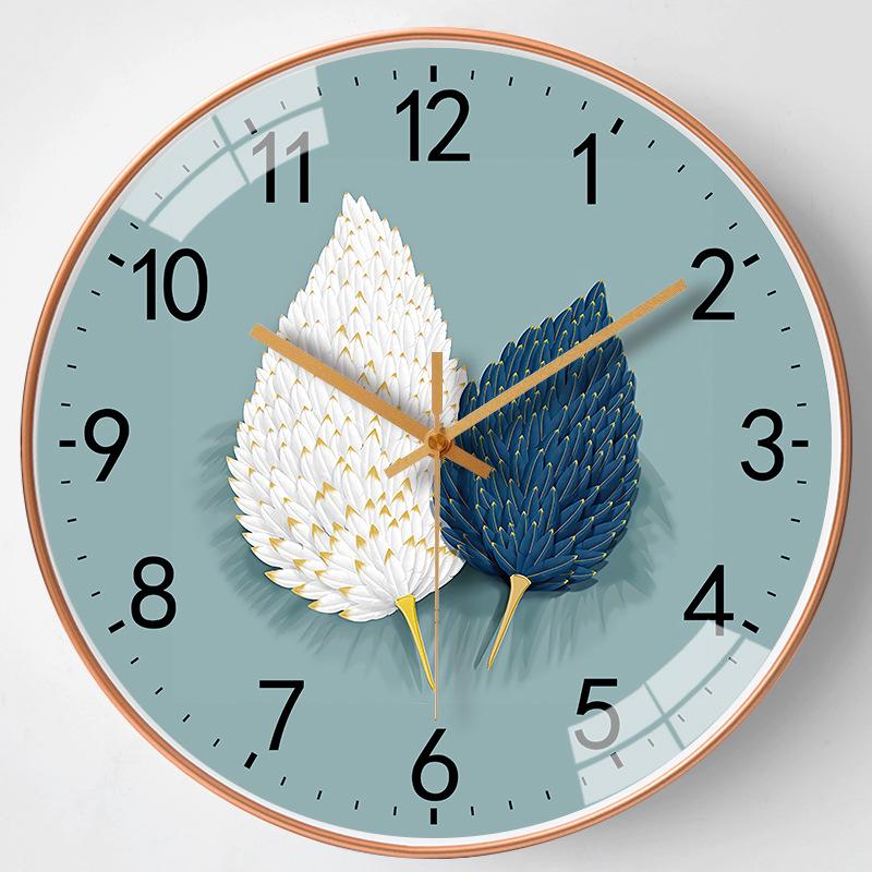 8" Light & Shadow Silent Wall Clock – Fashionable Home & Living Room Decor