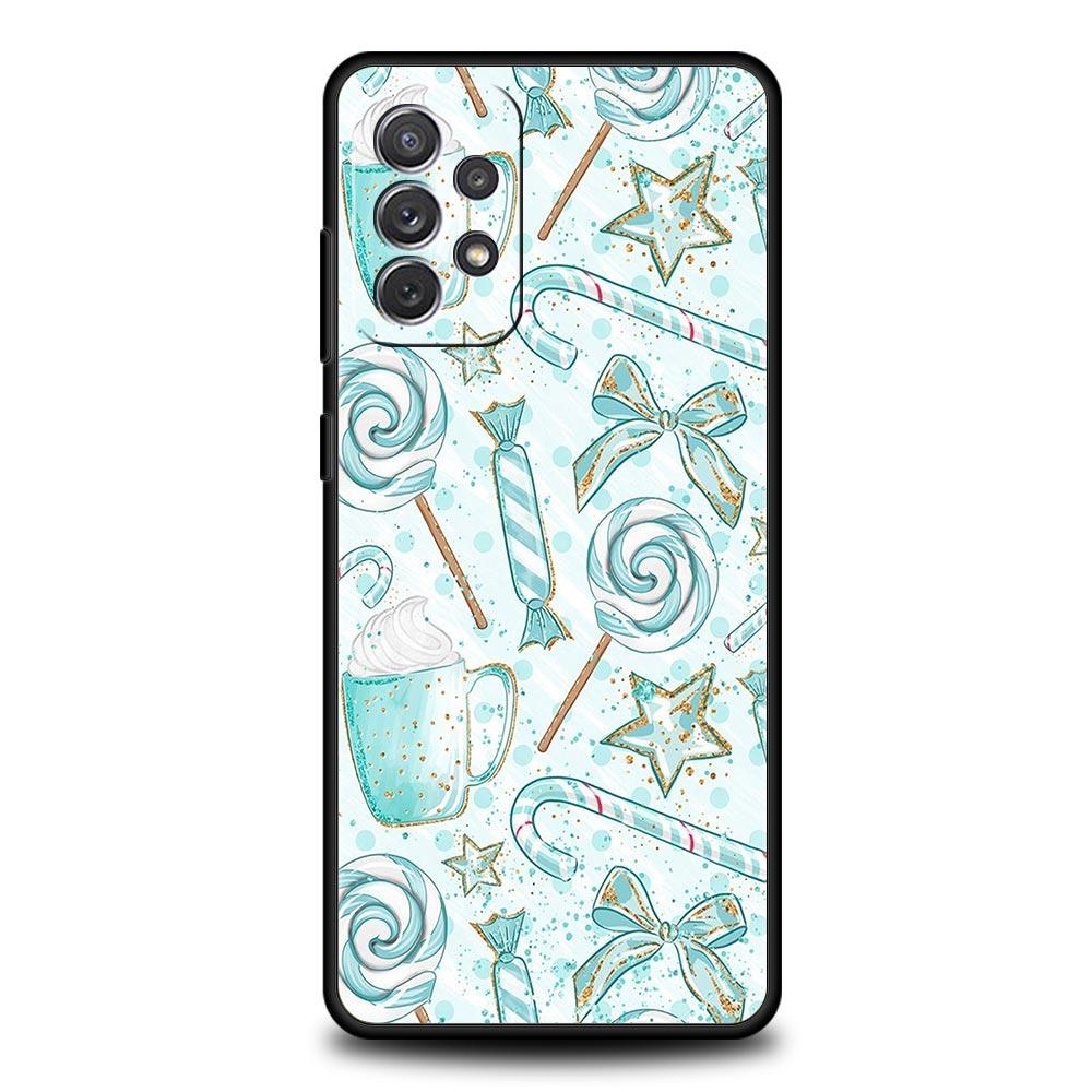 Cartoon Christmas Phone Case For Samsung Galaxy A15 A13 A51 A71 A41 A31 A21S A03S A05 A35 A32 A55 A23 A25 A33 A53 A73 5G Cover
